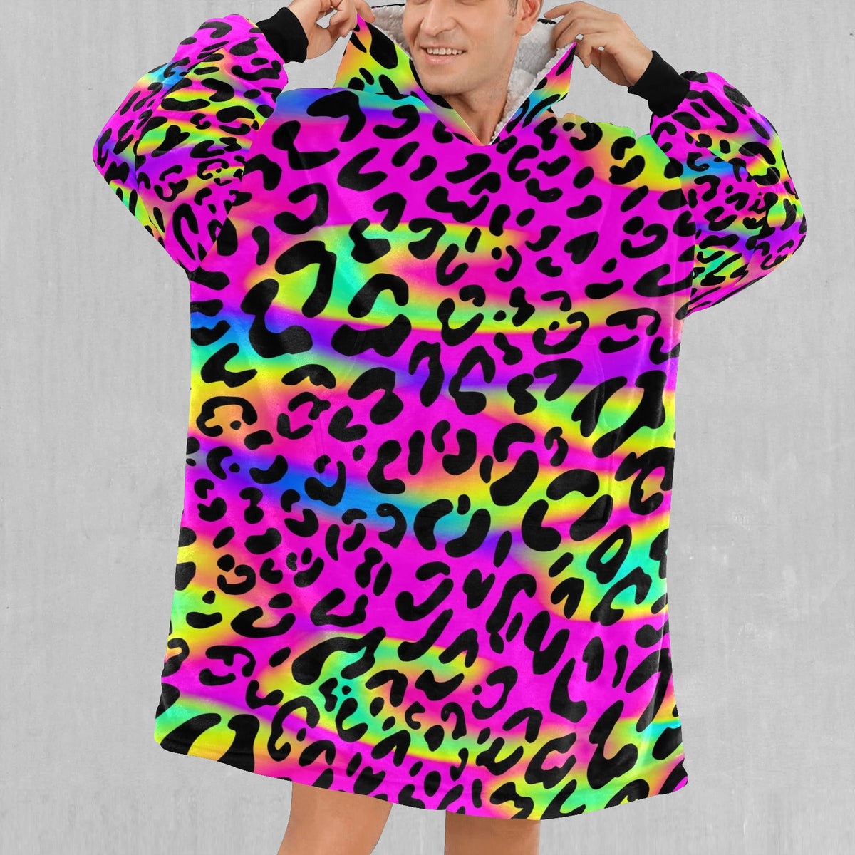 Rave Leopard Blanket Hoodie