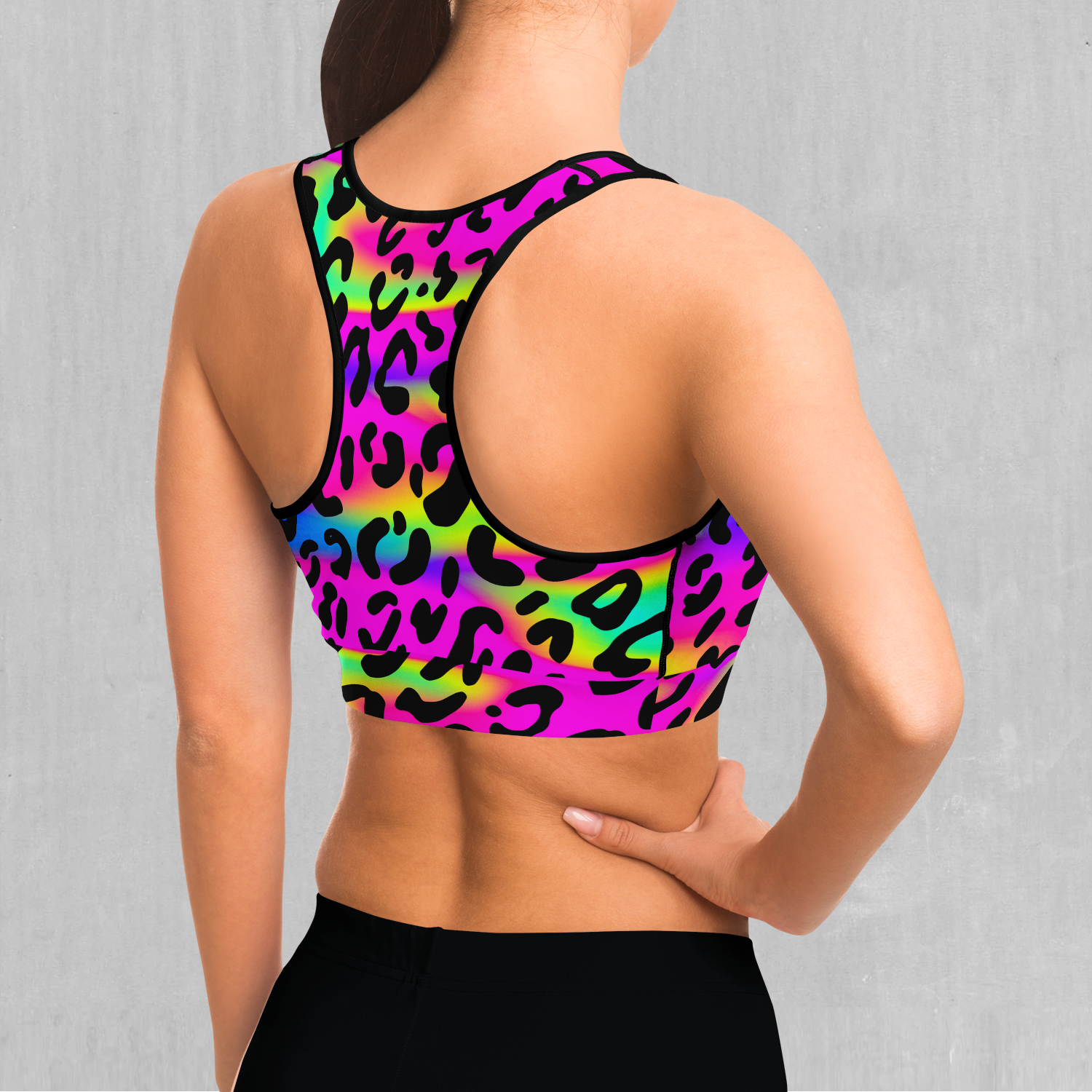 Rave Leopard Sports Bra