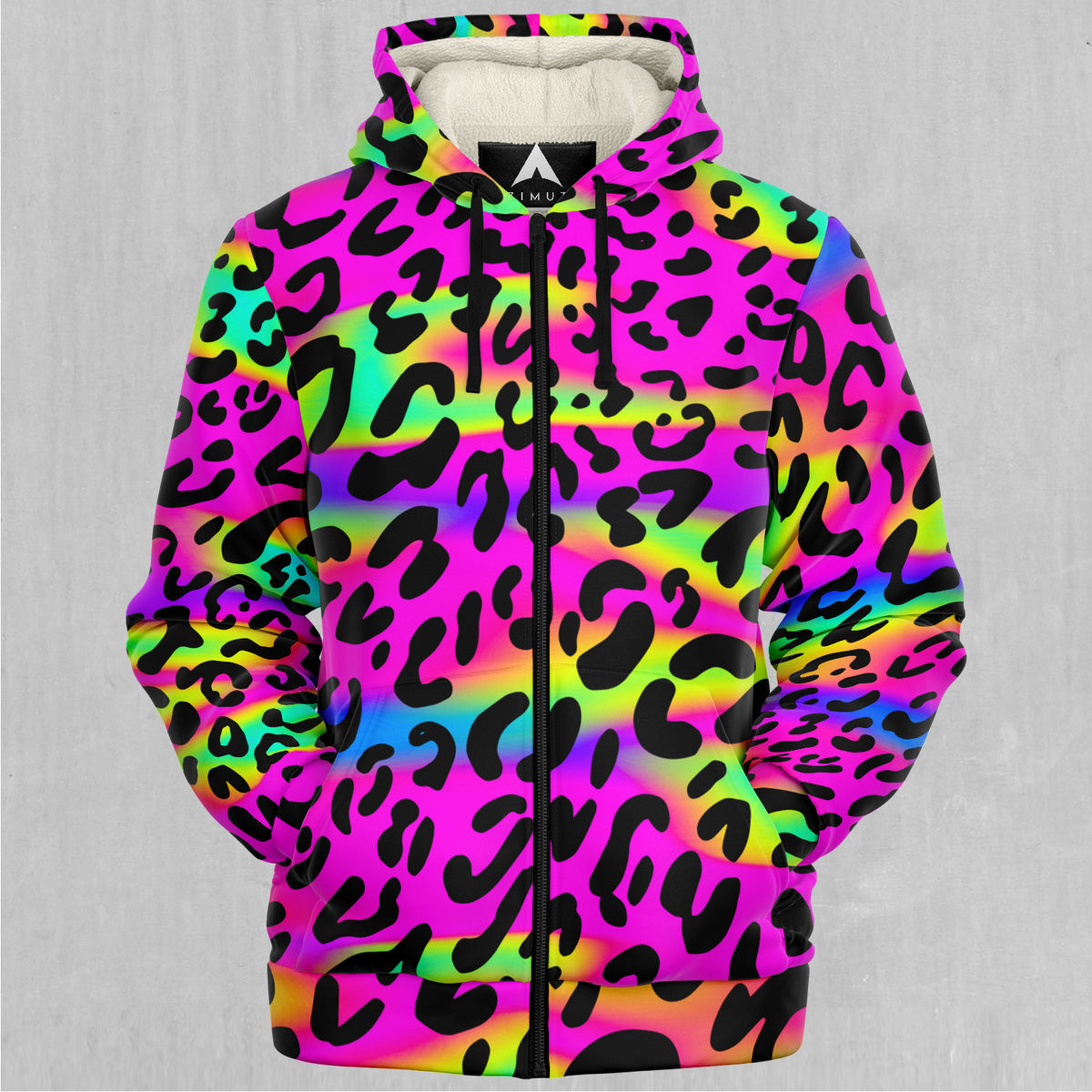 Rave Leopard Sherpa Hoodie
