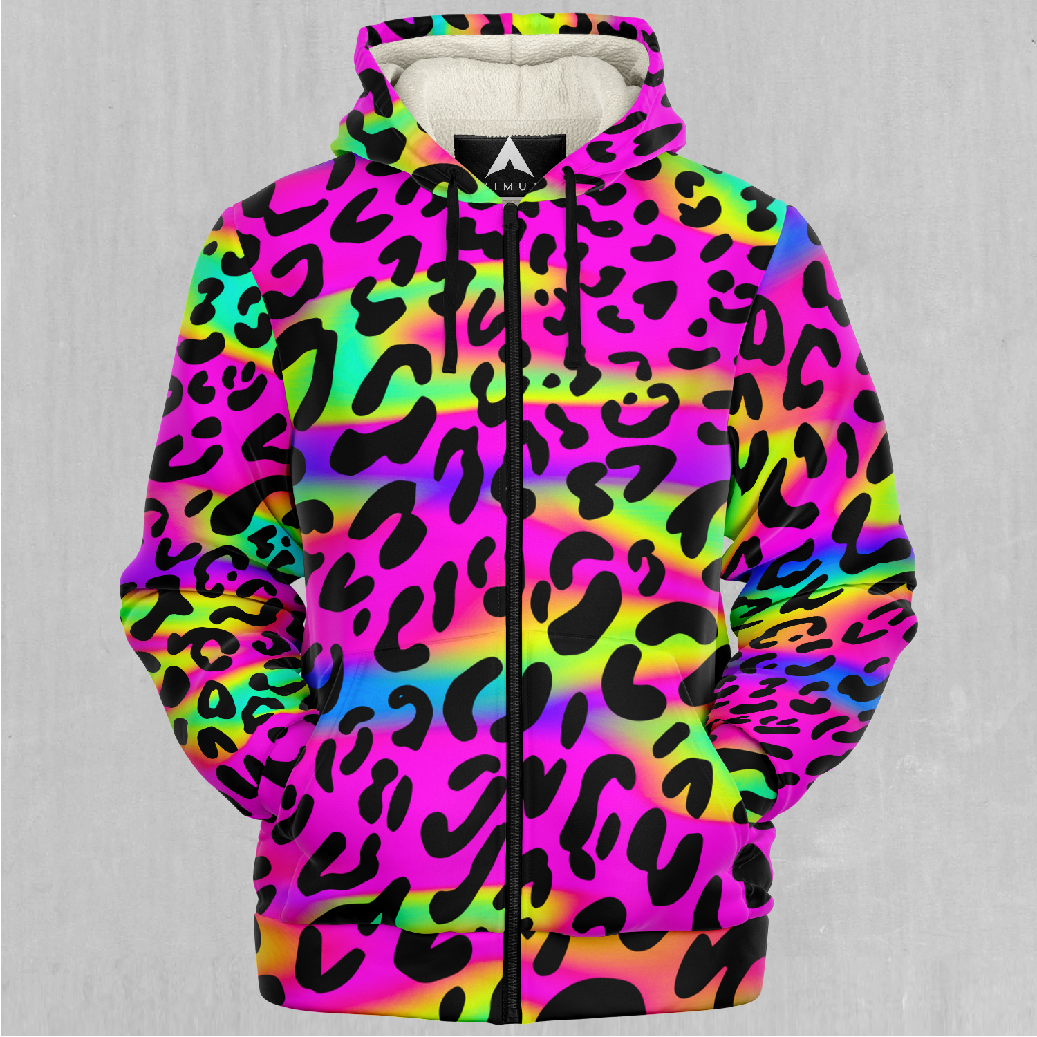 Rave Leopard Sherpa Hoodie