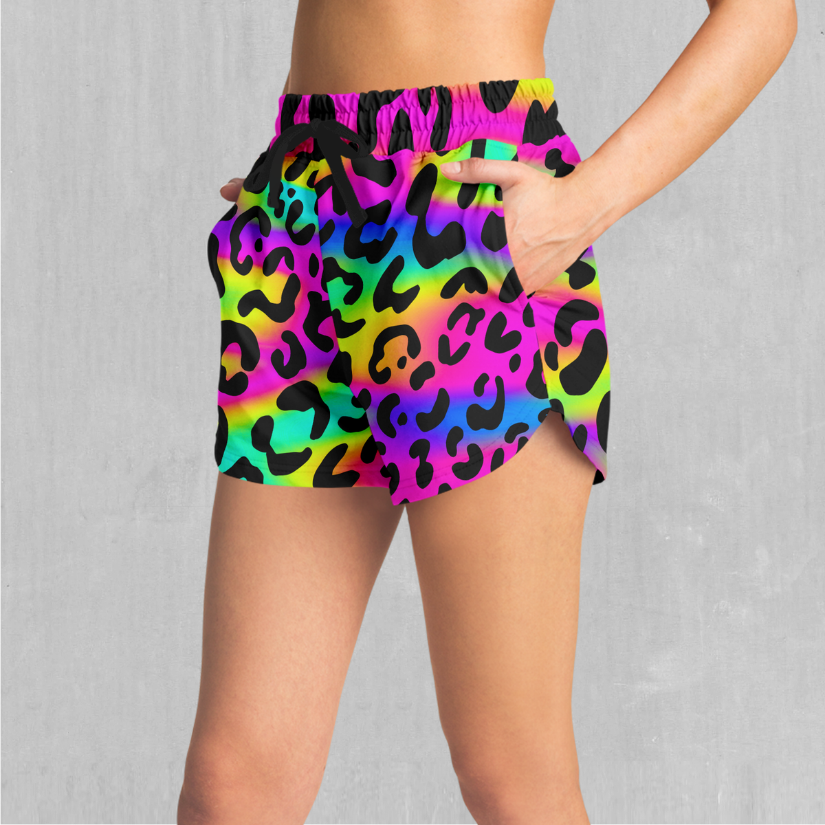 Rave Leopard Women's Shorts