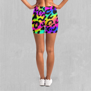 Rave Leopard Yoga Shorts