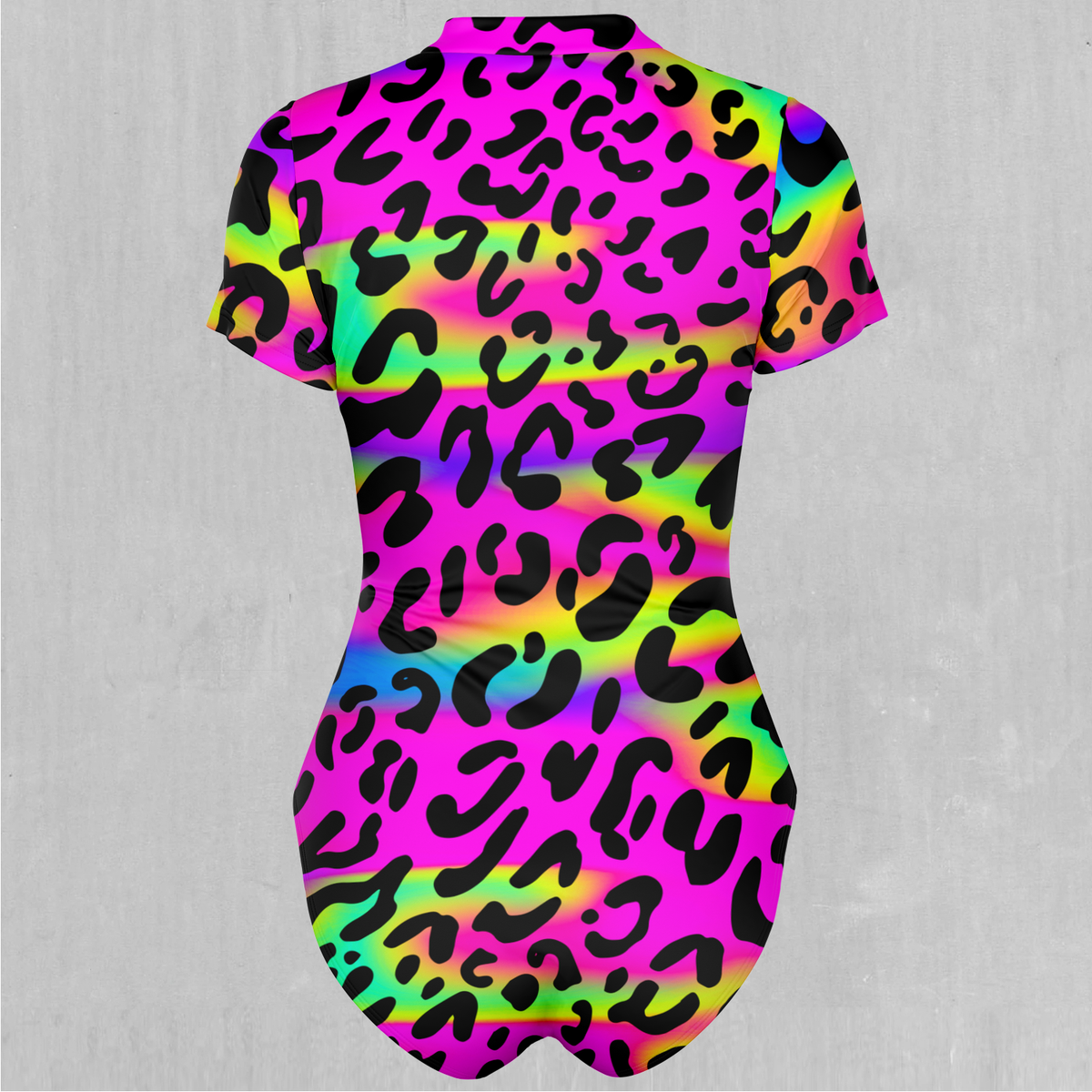 Rave Leopard Short Sleeve Bodysuit