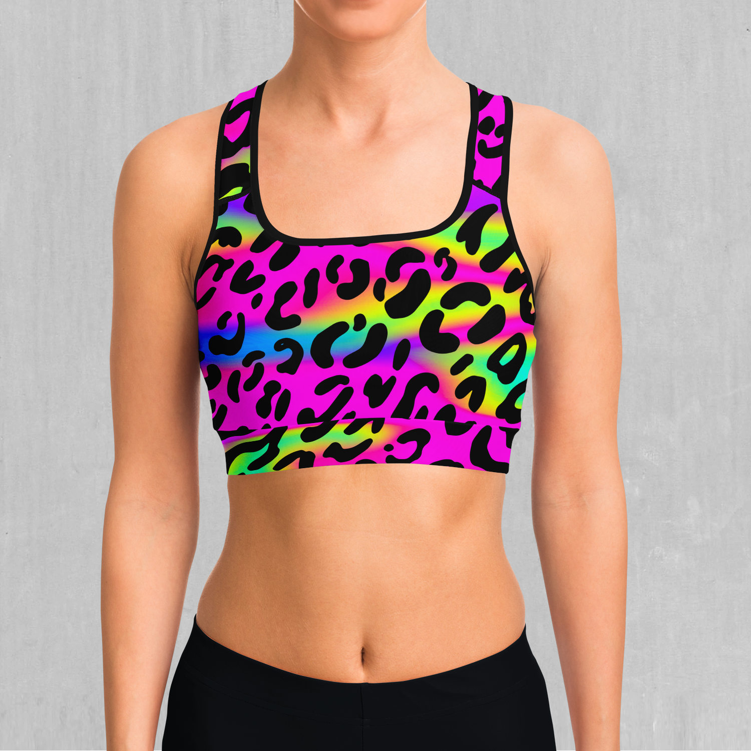 Rave Leopard Sports Bra
