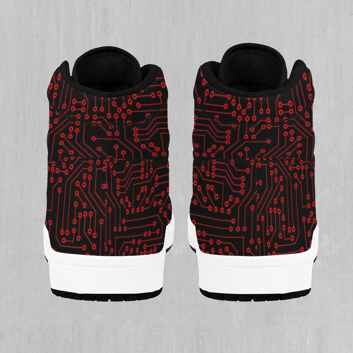 Red Cybernetic High Top Sneakers