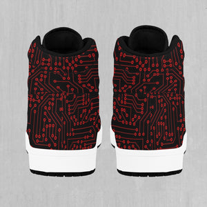 Red Cybernetic High Top Sneakers