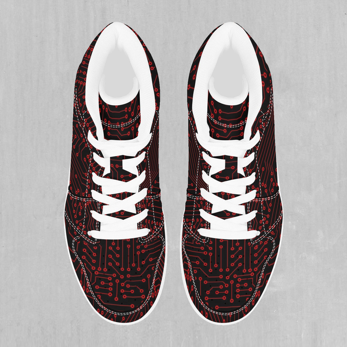 Red Cybernetic High Top Sneakers
