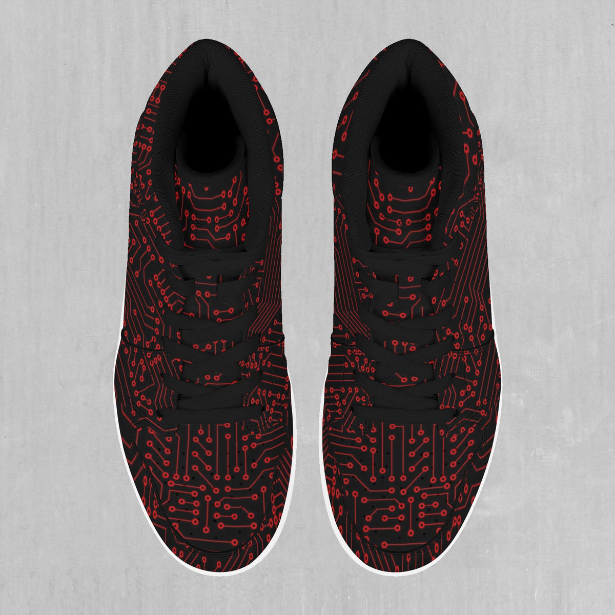 Red Cybernetic High Top Sneakers