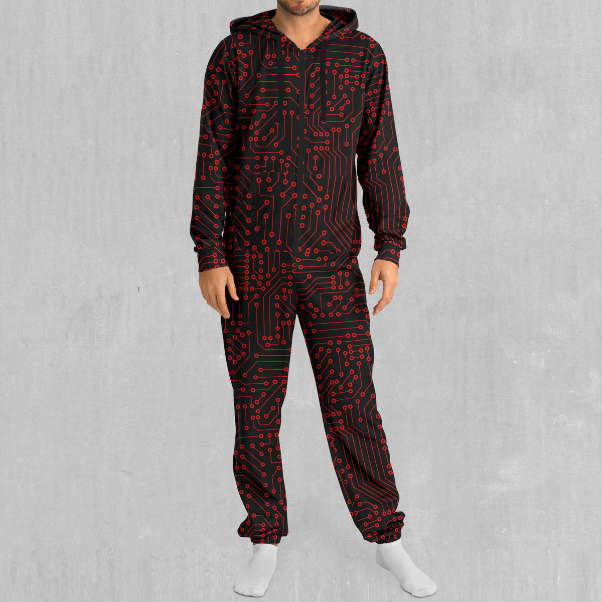 Red Cybernetic Jumpsuit