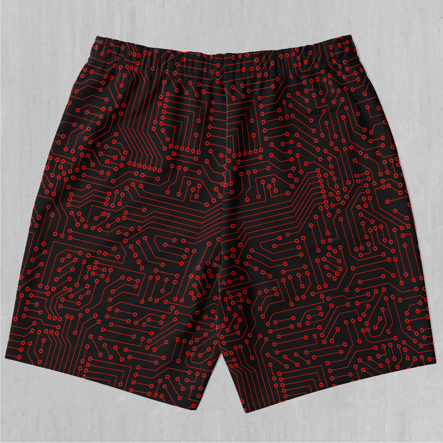 Red 2025 rave shorts