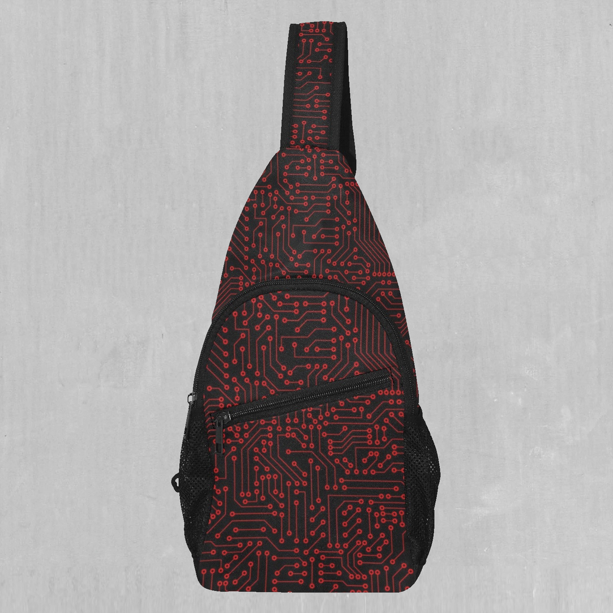 Red Cybernetic Sling Bag