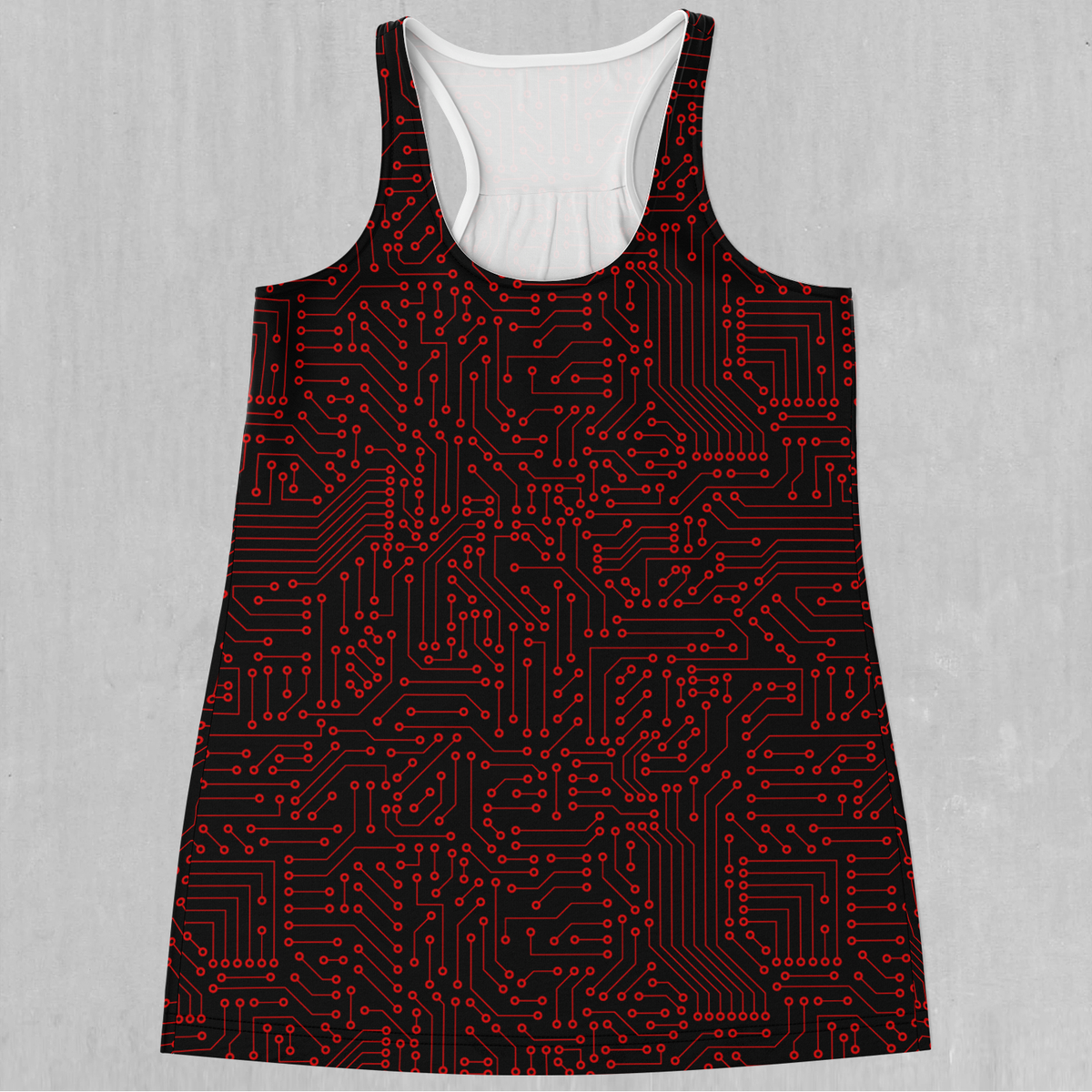 Red Cybernetic Women's Tank Top