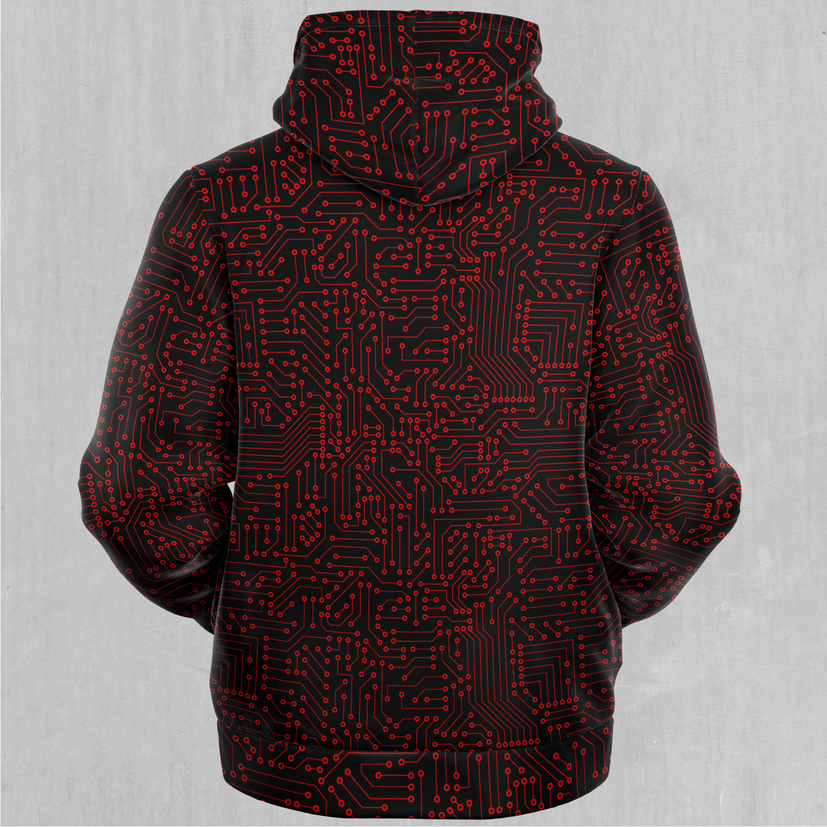 Red Cybernetic Sherpa Hoodie