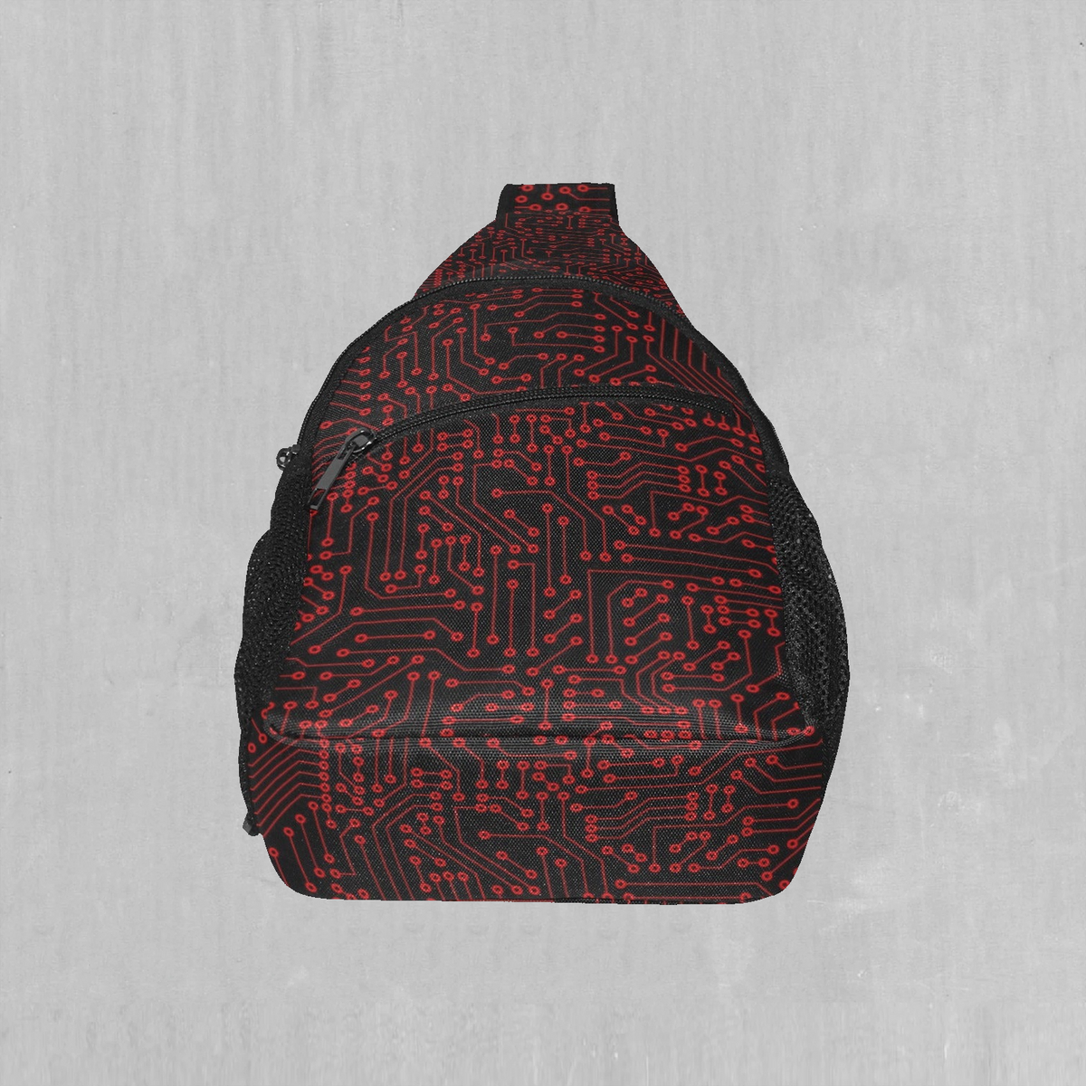 Red Cybernetic Sling Bag