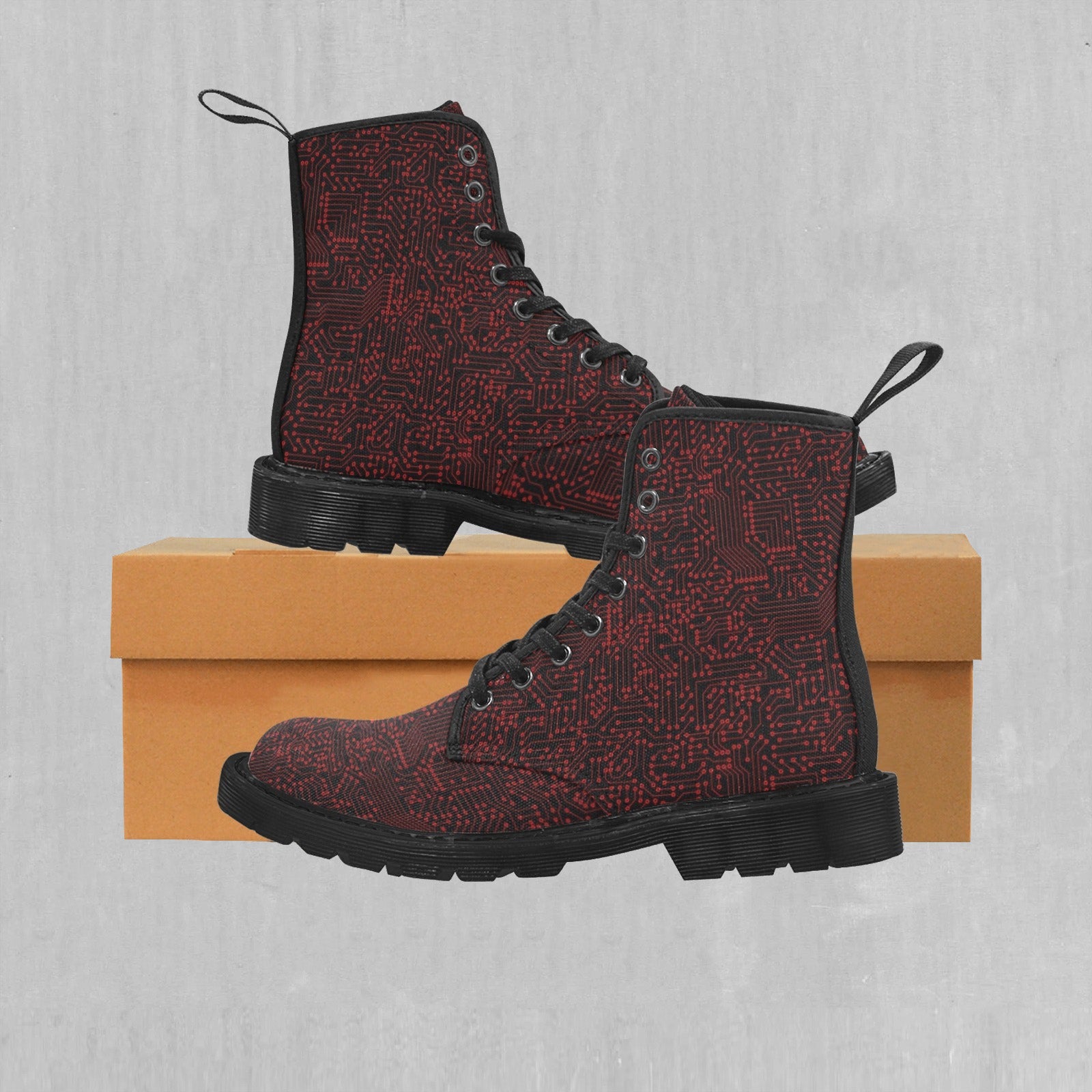 Red Cybernetic Women's Boots