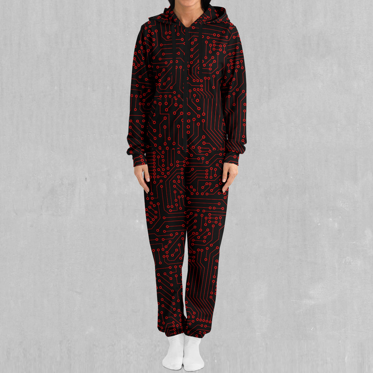 Red Cybernetic Jumpsuit