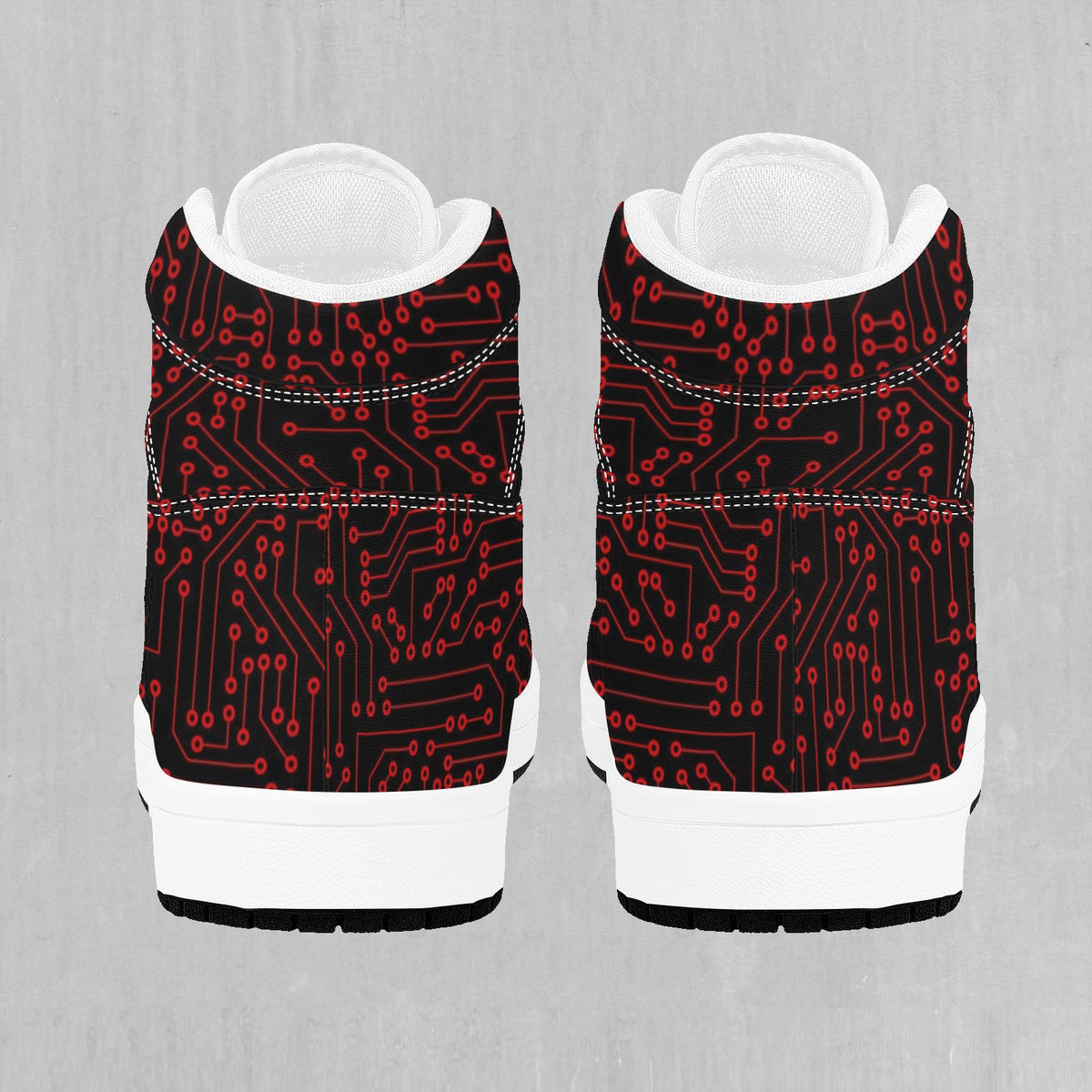 Red Cybernetic High Top Sneakers