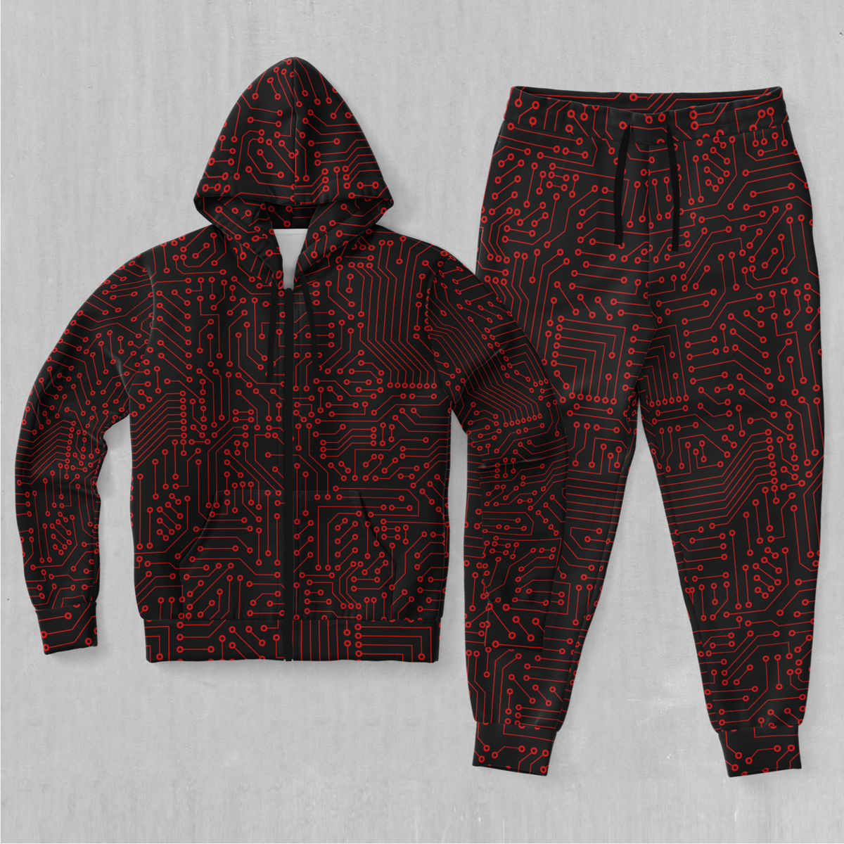 Red Cybernetic Tracksuit