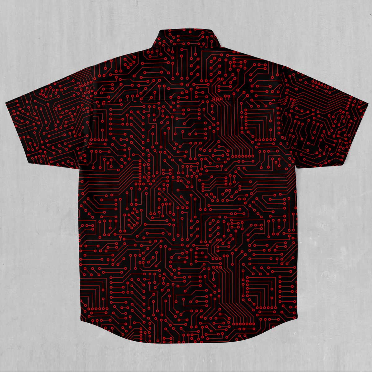 Red Cybernetic Button Down Shirt