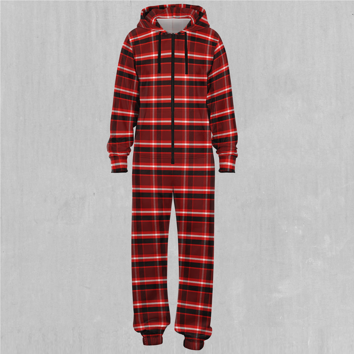 Red Plaid Jumpsuit