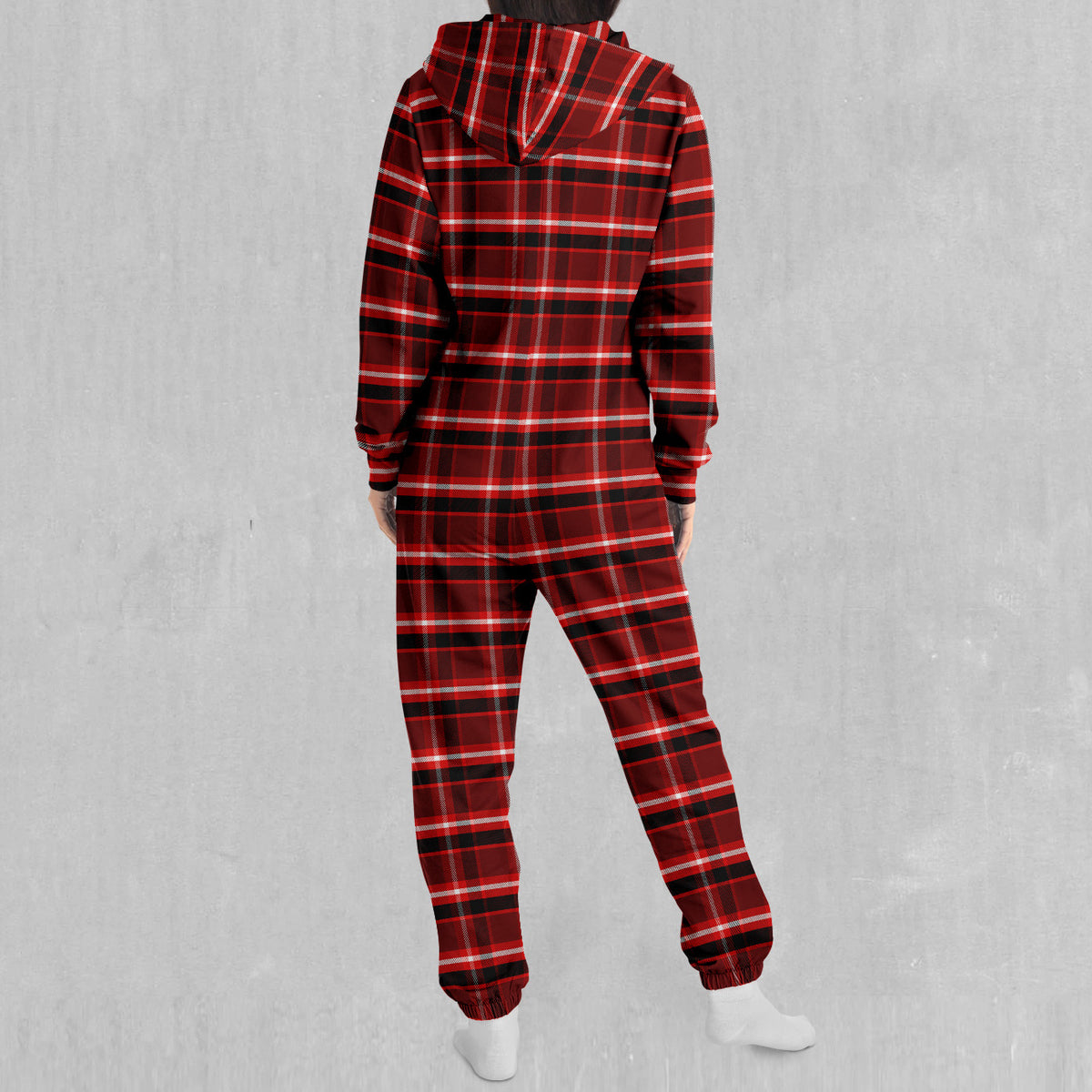 Red Plaid Jumpsuit