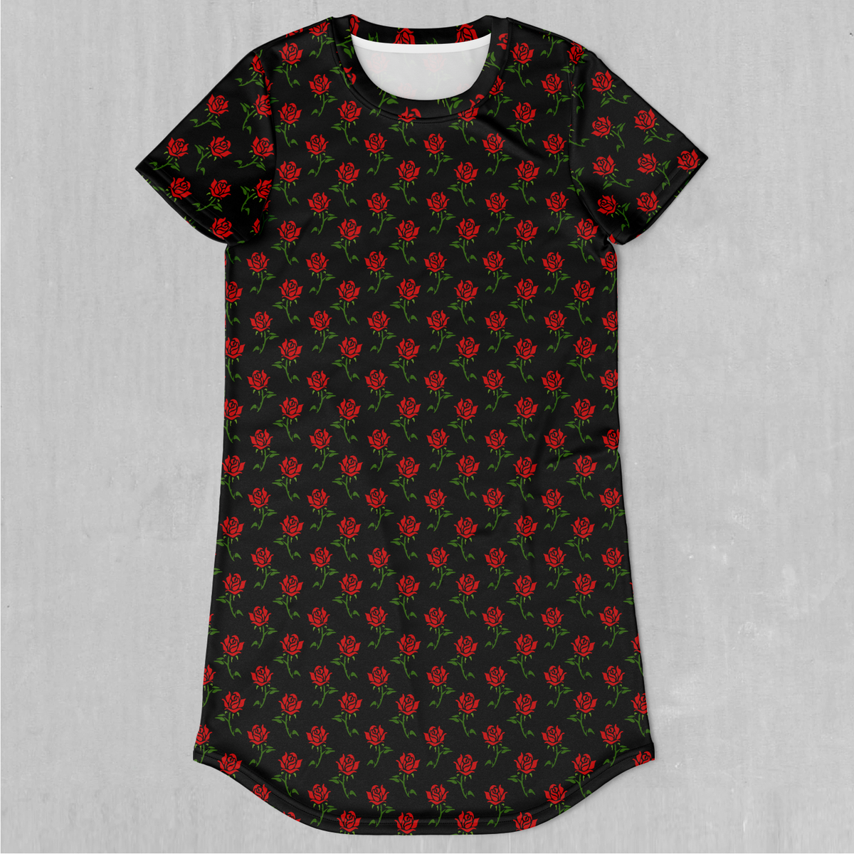 Roses T-Shirt Dress