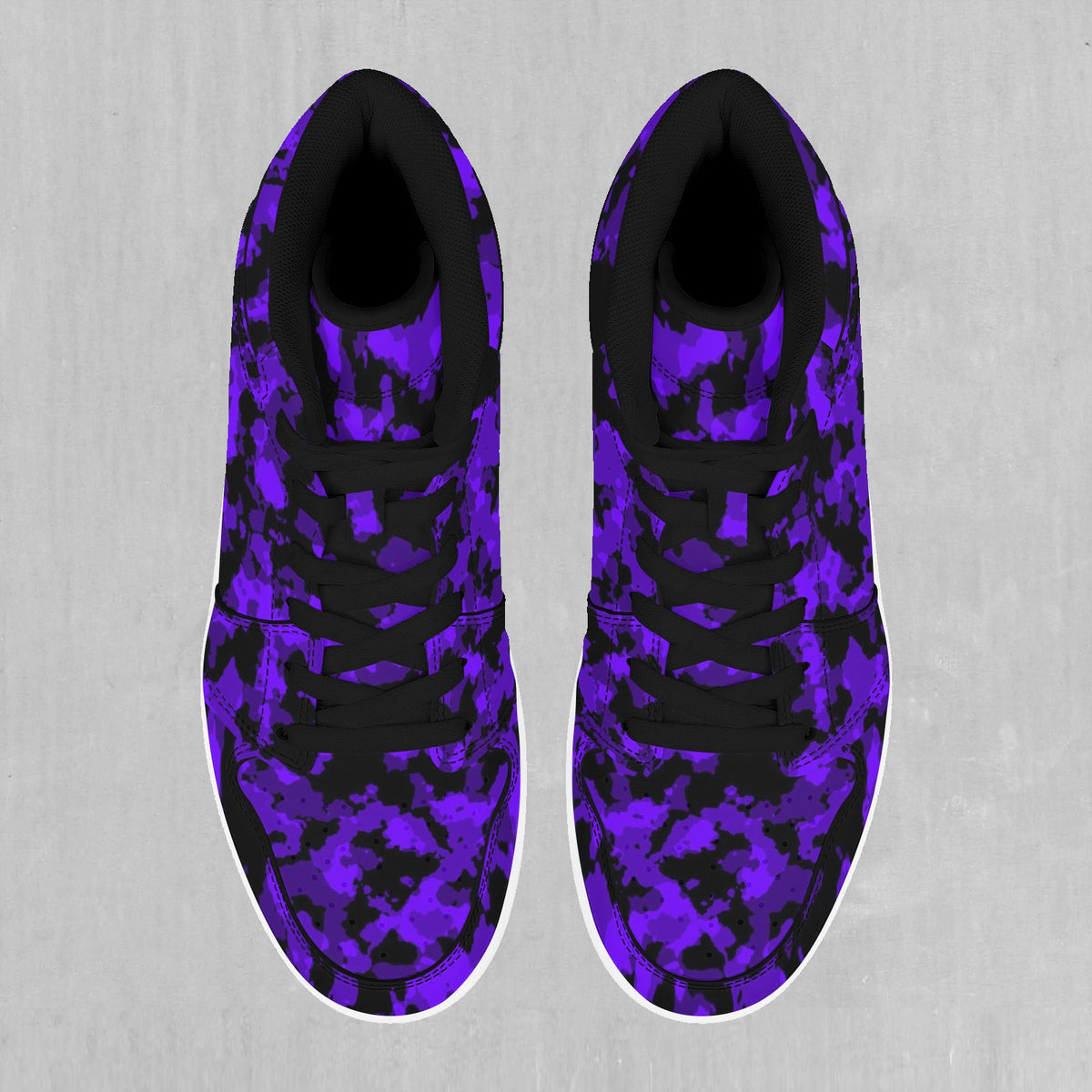 Royalty Purple Camo High Top Sneakers