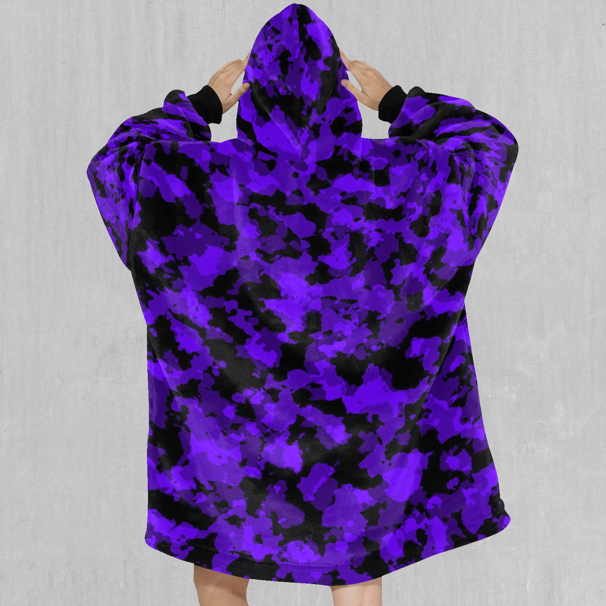 Royalty Purple Camo Blanket Hoodie