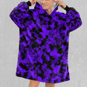 Royalty Purple Camo Blanket Hoodie