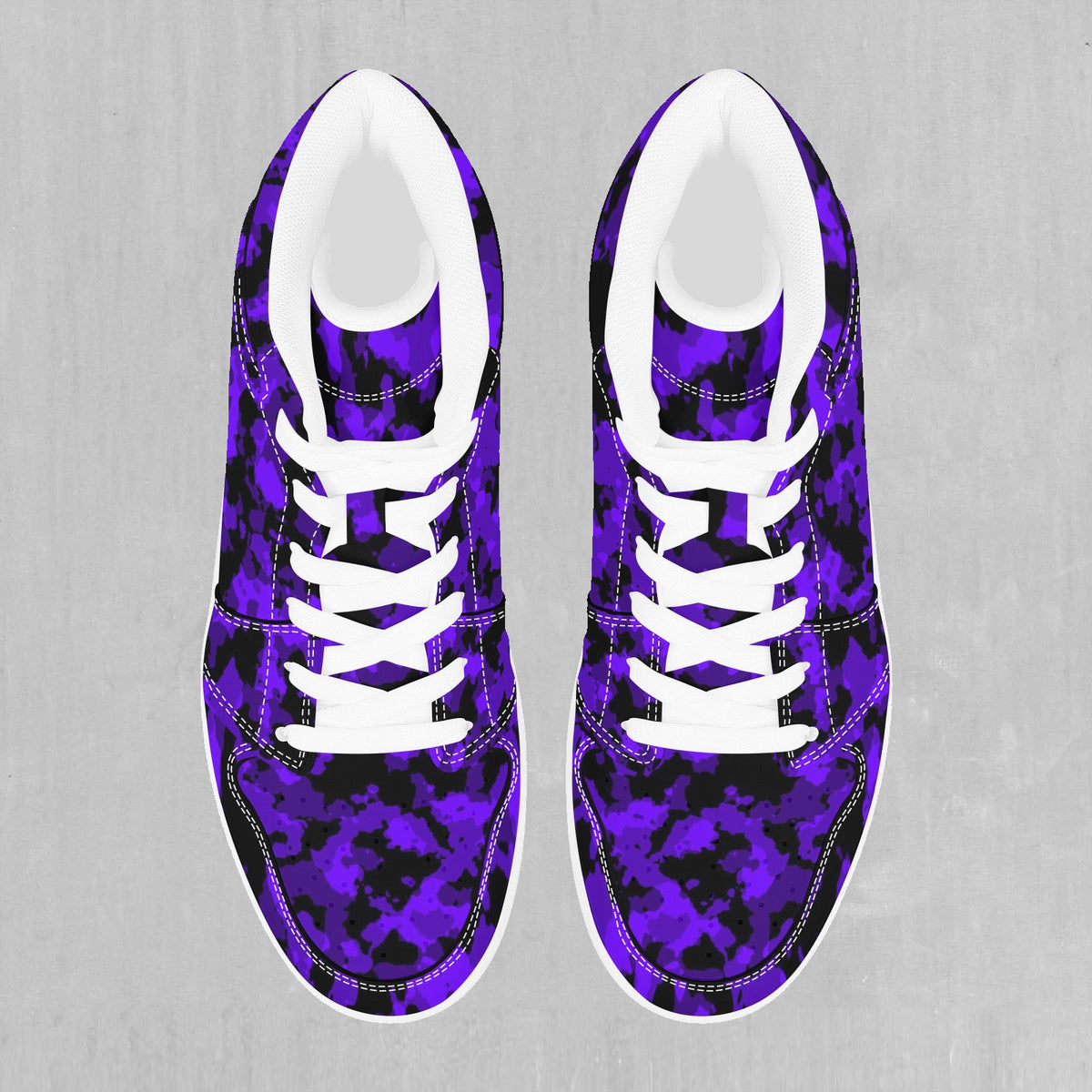 Royalty Purple Camo High Top Sneakers