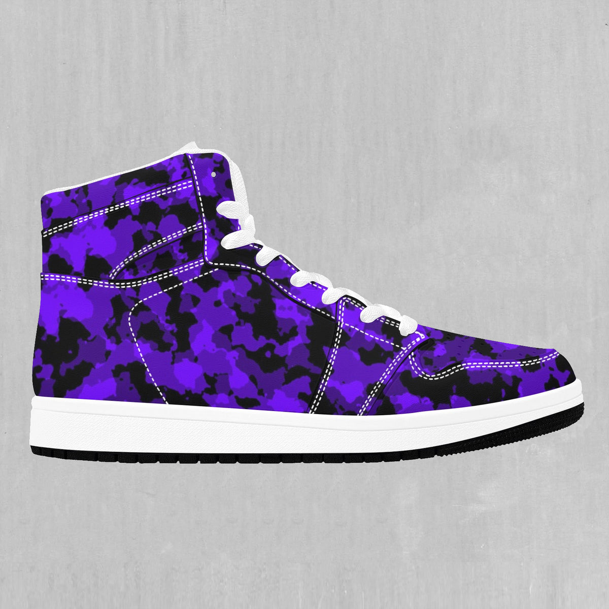 Royalty Purple Camo High Top Sneakers