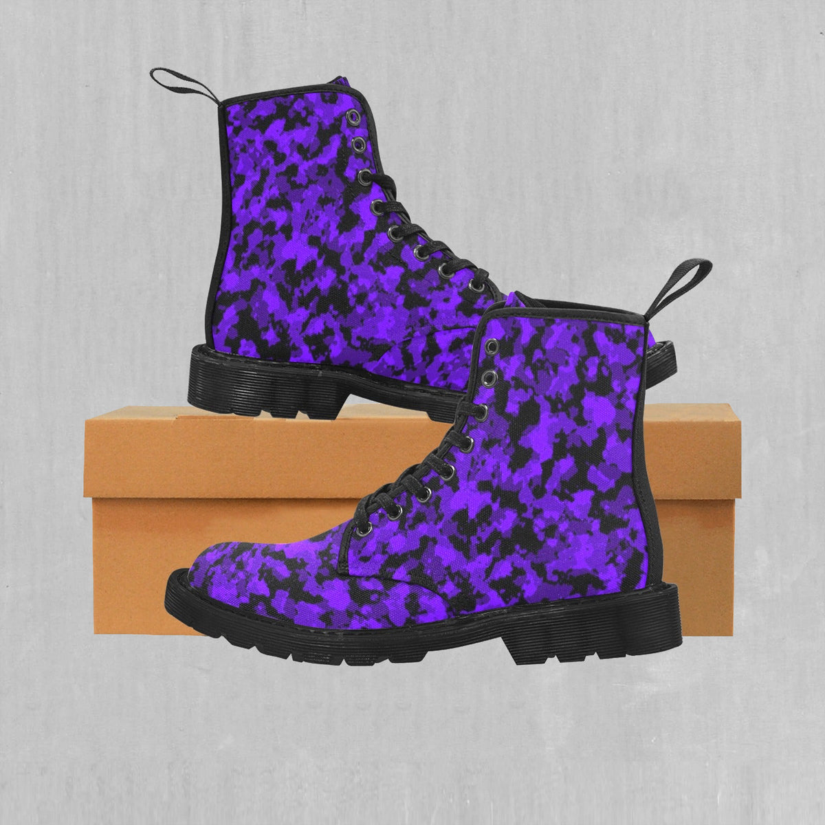 Royalty Purple Camo Women's Boots