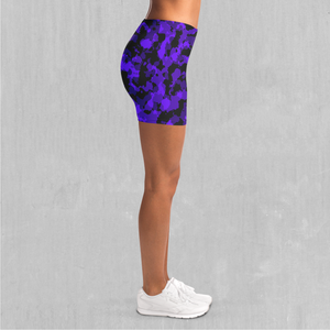 Royalty Purple Camo Yoga Shorts
