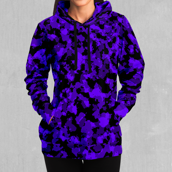 Royalty Purple Camo Hoodie Festival Hoodie Rave Hoodie Colorful Azimuth Clothing
