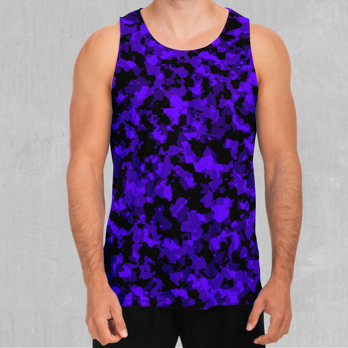 Mens purple sleeveless shirt sales