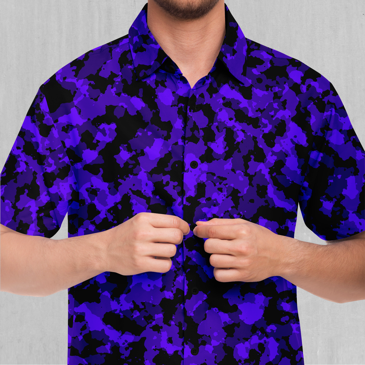 Royalty Purple Camo Button Down Shirt