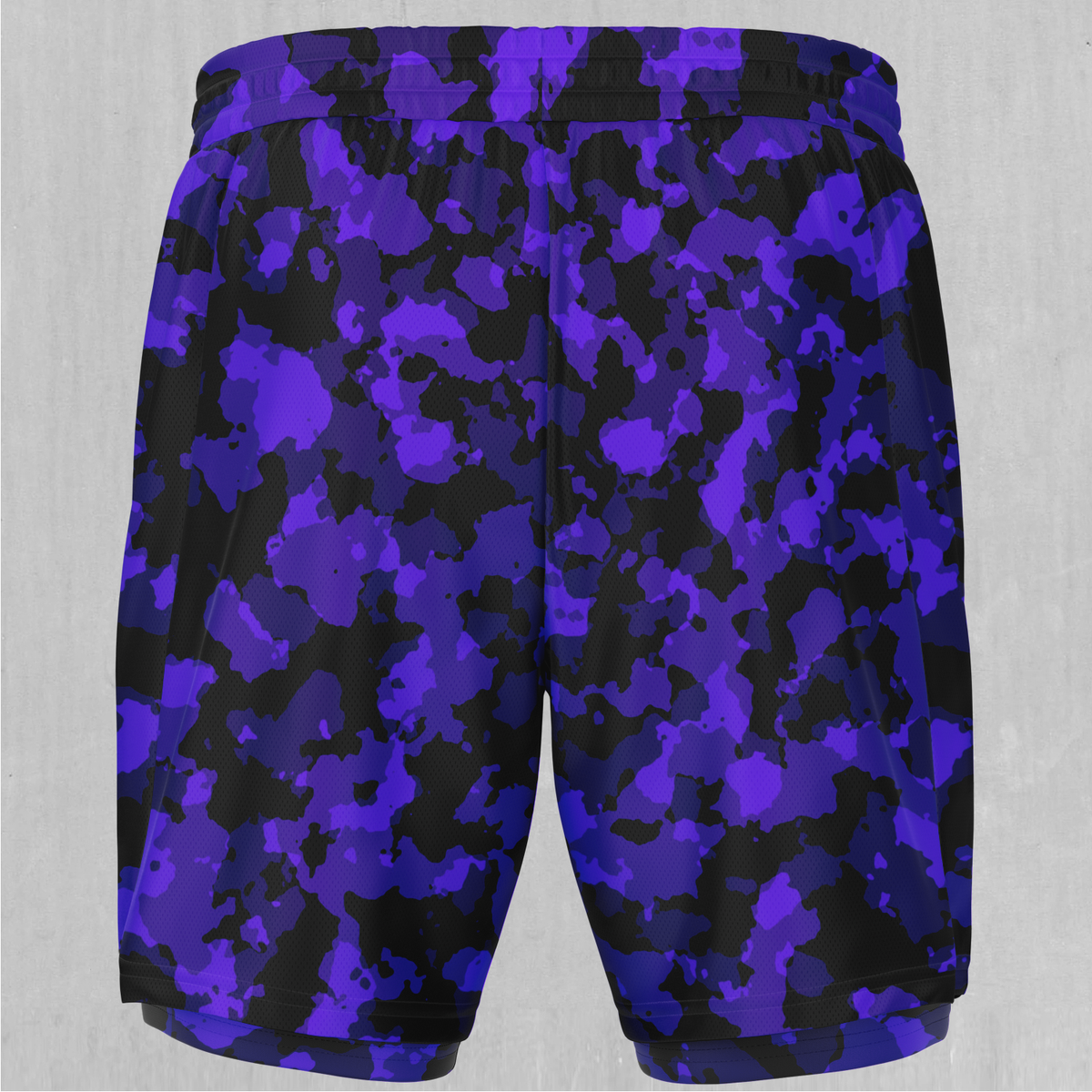 Royalty Purple Camo Men's 2 in 1 Shorts