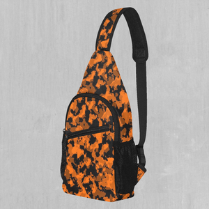 Savage Orange Camo Sling Bag