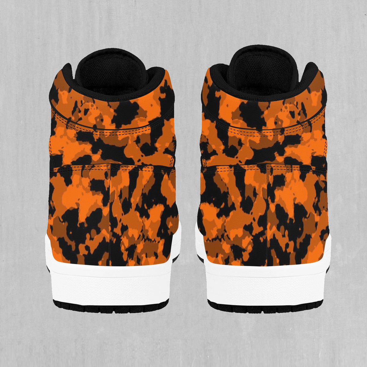 Savage Orange Camo High Top Sneakers