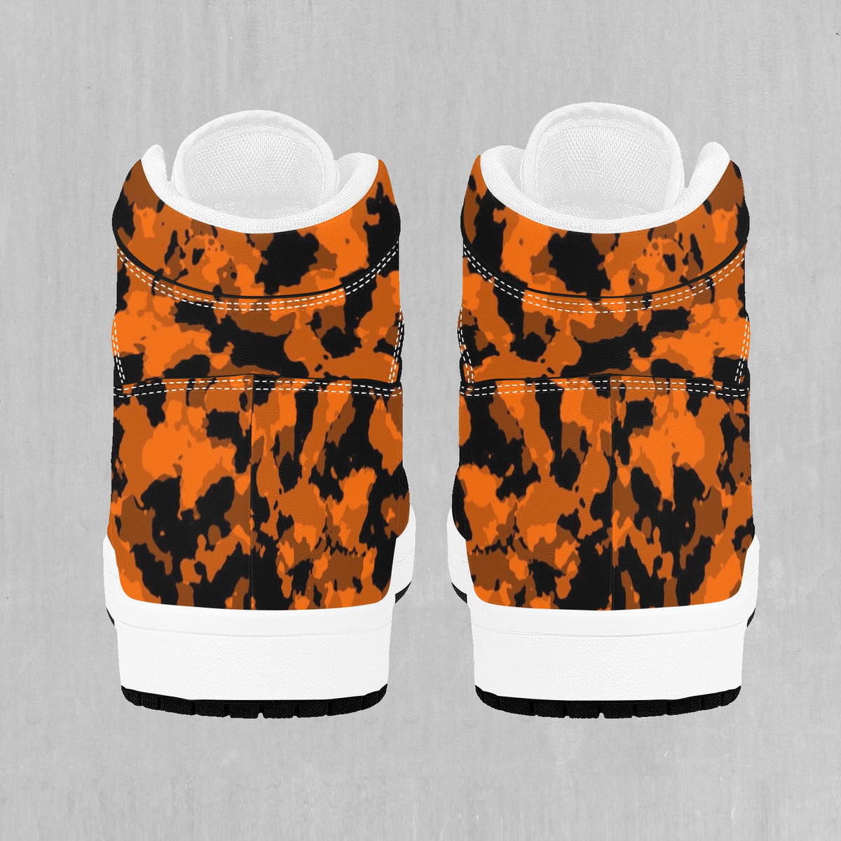 Savage Orange Camo High Top Sneakers