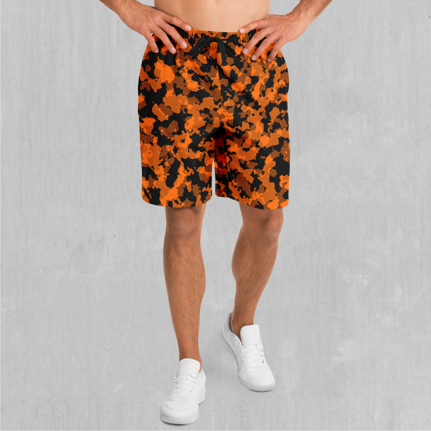 Orange hot sale camo shorts