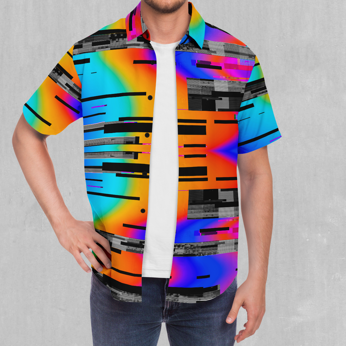 Spectrum Noise Button Down Shirt