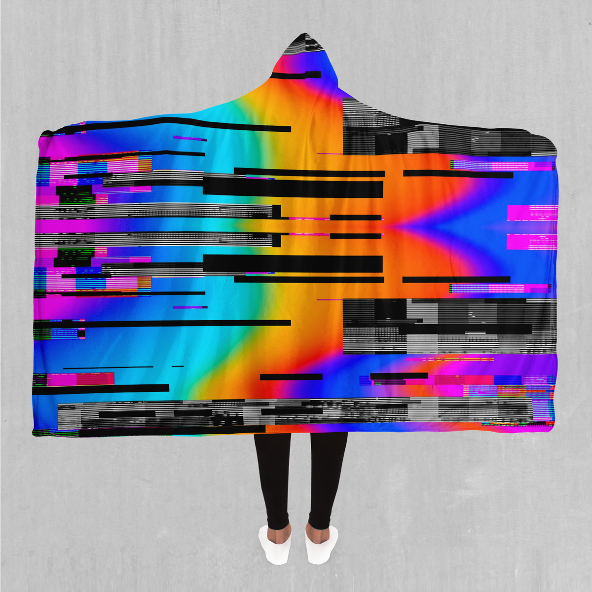 Spectrum Noise Hooded Blanket - Azimuth Clothing