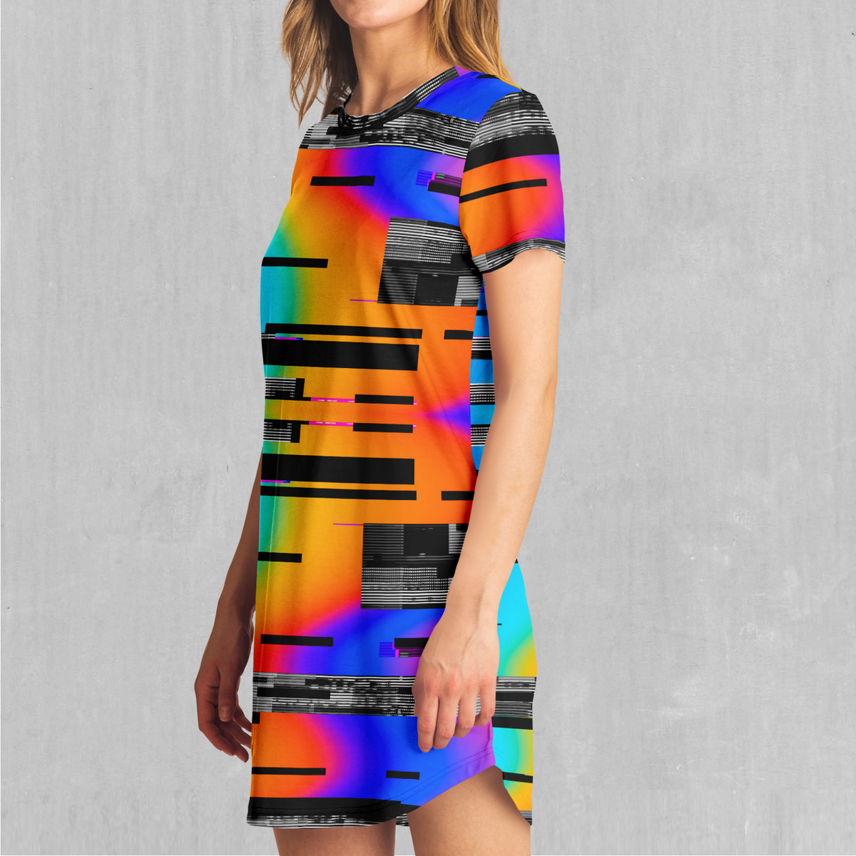 Spectrum Noise T-Shirt Dress