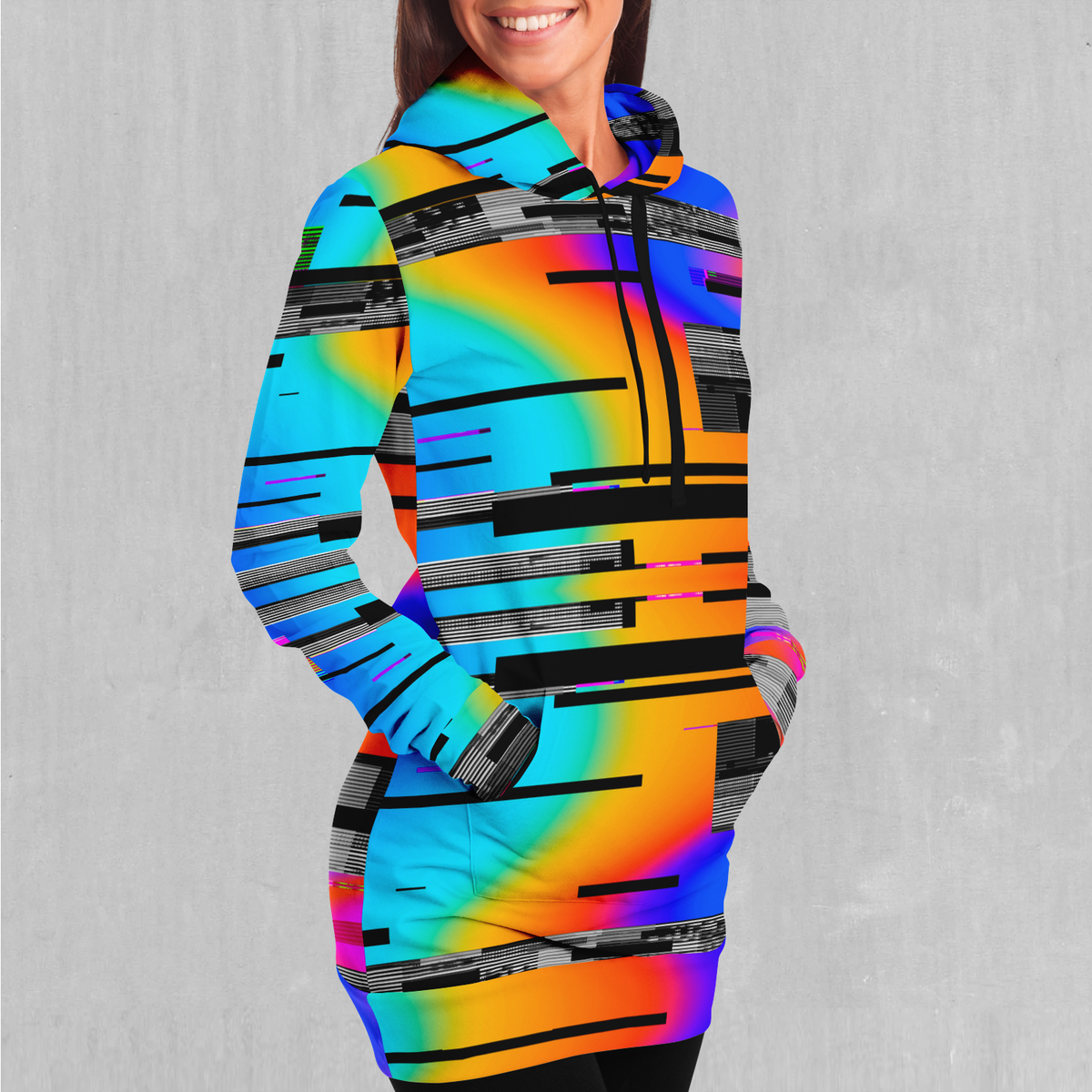 Spectrum Noise Hoodie Dress