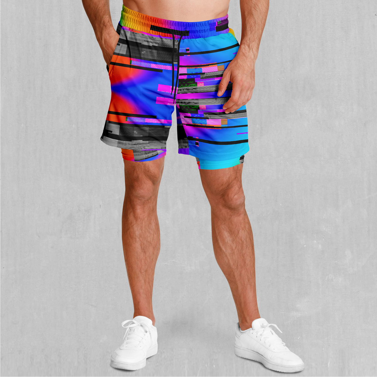 Spectrum Noise Men's 2 in 1 Shorts