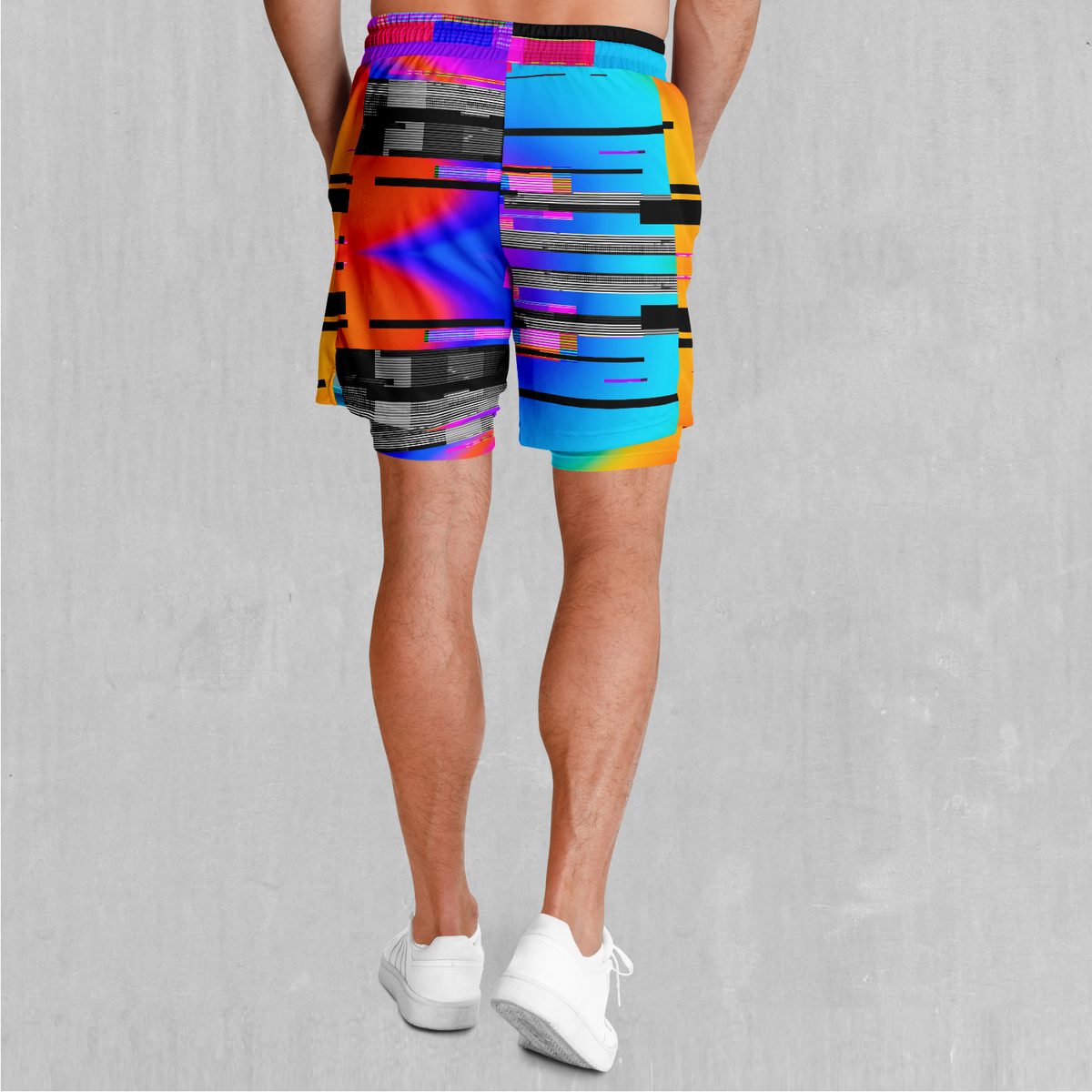 Spectrum Noise Men's 2 in 1 Shorts