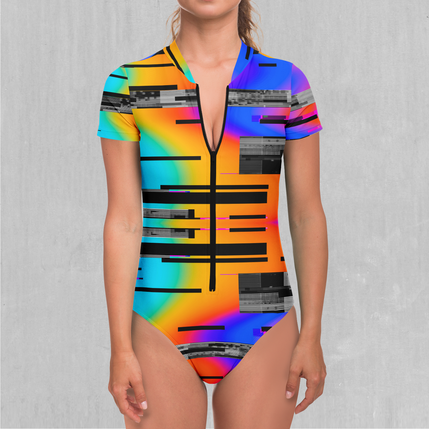 Spectrum Noise Short Sleeve Bodysuit