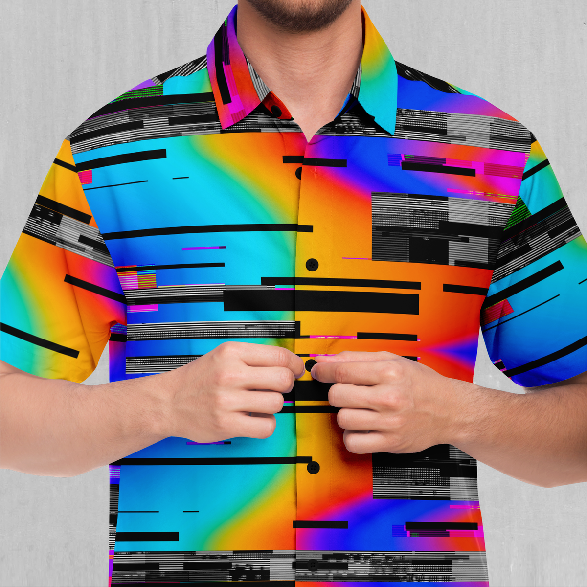 Spectrum Noise Button Down Shirt