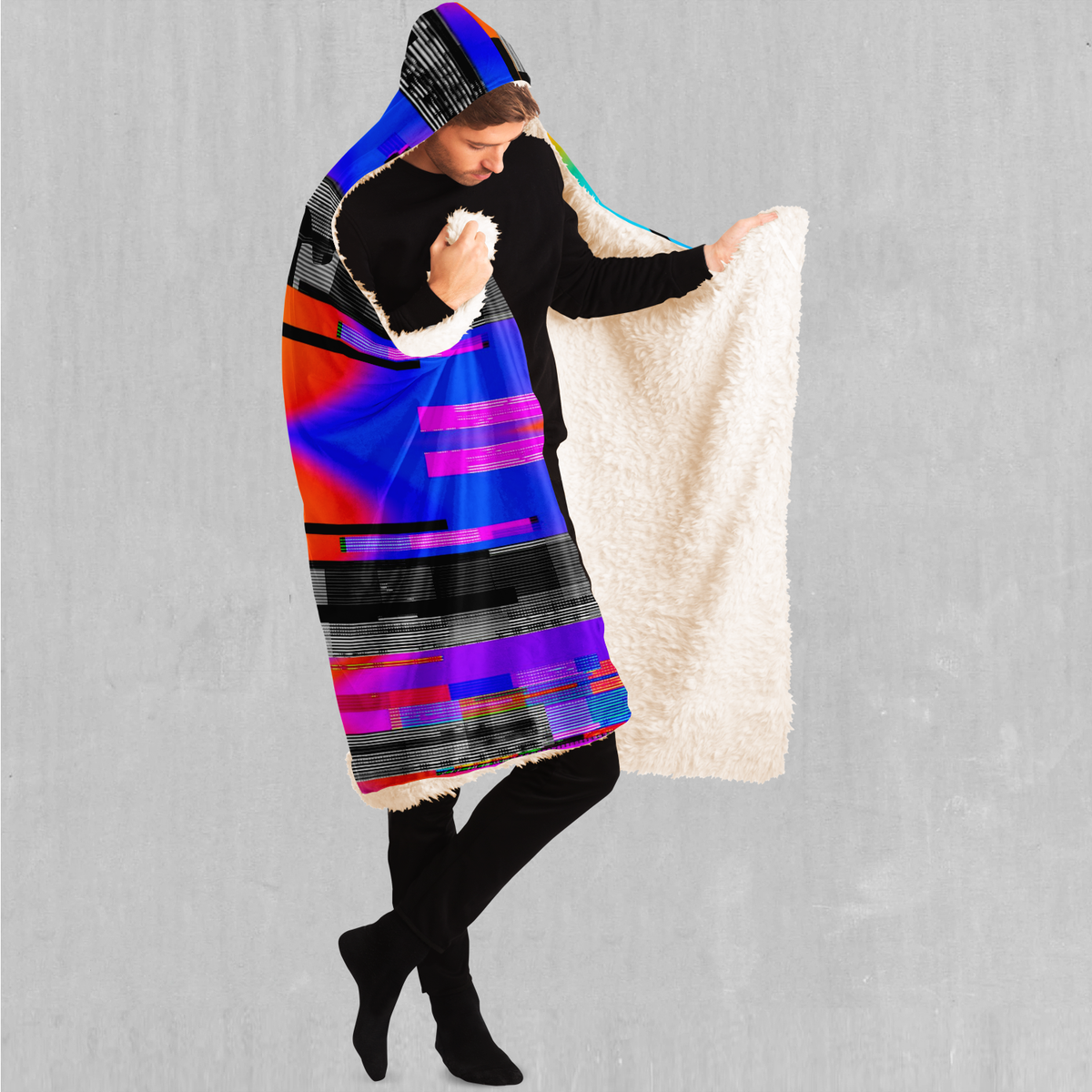 Spectrum Noise Hooded Blanket - Azimuth Clothing